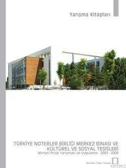 Türkiye Noterler Birliği Merk. Mimari Proje Yarışması